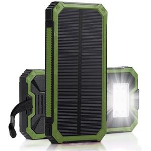 Ausla Banca di energia solare portatile 20000mAh ricarica veloce doppio USB Polar Mobile Power Bank caso fai da te Kit Verde