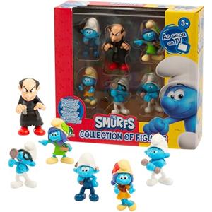 Giochi Preziosi Set di 6 Personaggi Puffi da 5,5 cm con Gargamella - Ispirato al Nuovo Film, per Bambini a Partire dai 3 Anni