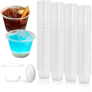 Cisolen 300 bicchieri da liquore in plastica, 3 cl/30 ml, in plastica trasparente, riutilizzabili, per banchetti, feste, Natale, compleanni, matrimoni (3 cl/ 30 ml)
