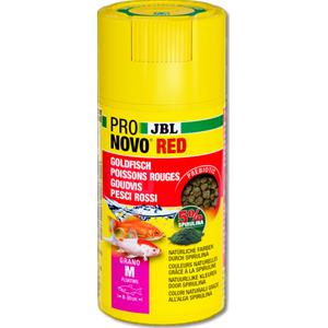 JBL Pronovo Red Grano M 250ml - Mangime Premium per Pesci Rossi da 8-20 cm con Dosatore a Clic