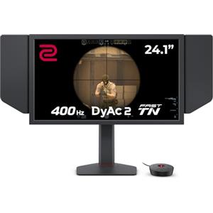 BenQ ZOWIE XL2566X+ eSports Monitor Gaming 24 pollici, 400Hz, TN rapido, DyAc 2, 1080p, HDMI 2.0 X3, DisplayPort 1.4, XL Setting to Share, S Switch, Calotta Protettiva, PROGamer Base