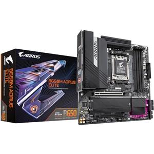 GIGABYTE B650M AORUS ELITE Scheda madre - Supporta CPU AMD Ryzen 9000, VRM a 12+2+2 fasi, fino a 8000 MHz DDR5, 1xPCIe 5.0 + 1xPCIe 4.0 M.2, LAN 2.5GbE, USB 3.2 Gen 2x2