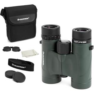 Celestron 71330 Nature DX 8x32 Prisma BaK-4 Binocolo, Verde