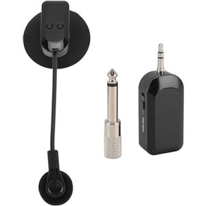 Ausla Microfono Strumentale Wireless, Ricezione e Trasmissione Pickup 2.4G con Clips per Strumenti per Chitarra Violino Fisarmonica Violoncello Cetra Liuto