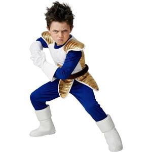 Funidelia | Costume di Vegeta Dragon Ball per bambino Sfera del drago, Manga, Saiyan - Costume per bambini e accessori per Feste, Carnevale e Halloween - Taglia 3-4 anni - Azzurro/Blu