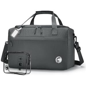 BAGZY Borsa Ryanair 40x20x25 Bagaglio a Mano Aereo Borsone da Viaggio 20L Pieghevole Borso Palestra Piccola Impermeabile Borsas da Cabina Borsas Sportiva Borsa per Weekend con Borsa da Toilette Grigio