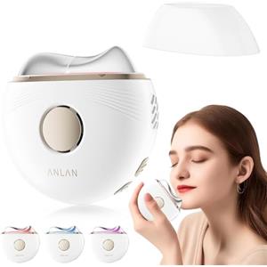 ANLAN Gua Sha Pietre per Massaggio Viso e Corpo, Massaggiatore Lifting Viso Lenisce e Rilassa, Doppia Modalità Calda e Fredda Dispositivo Di Bellezz A 3 Colori, Migliora i Contorni Del Viso