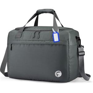 BAGZY Bagaglio a Mano 40x30x20 Wizzair Jet2 Volotea Impermeabile Borsoni Cabina da Viaggio 25L Borsa 40x20x30 Aereo Nylon Borsa Viaggio Salvaspazio per Palestra Ginnastica Valigia Donna Uomo Gris