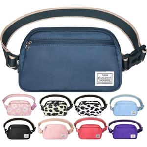 DMLuna Piccola borsa a tracolla da donna alla moda, leggera, per donne e uomini, mini marsupio con cinghia regolabile per corsa, allenamento, viaggi