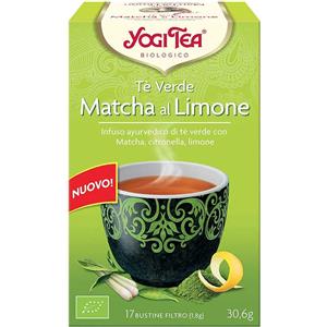 Yogi Tea Tè Verde Macha Limone Infuso Ayurvedico, 17 Bustine