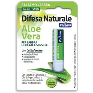 Forhans Balsamo Labbra Difesa Naturale con Aloe Vera e Lattoferrina - 4.5g