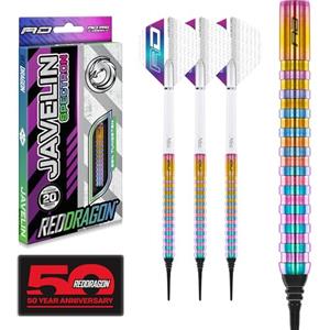 RED DRAGON Javelin Spectron Set di Freccette in tungsteno Softip Premium da 18 Grammi con Alette e steli