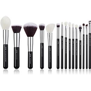 Jessup Pennello per il trucco Professionale Fondotinta Correttore Polvere pennello per Occhi Ombretto Cosmetici Set Nero T180