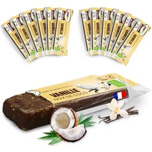 Gourmiz Barrette alla frutta Gourmiz - 12 x 35gr, barretta energetica biologica, datteri, vaniglia, cocco, snack vegano, sport, senza glutine, snack gourmet, senza zuccheri aggiunti