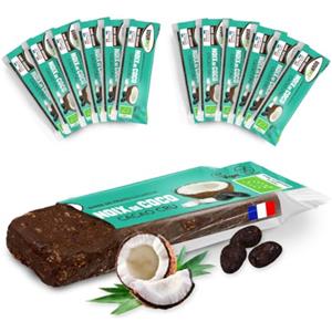 Gourmiz Barrette alla frutta Gourmiz - 12 x 35gr, barretta energetica biologica, datteri, cocco, cacao crudo, snack vegano, sport, senza glutine, snack gourmet, senza zuccheri aggiunti
