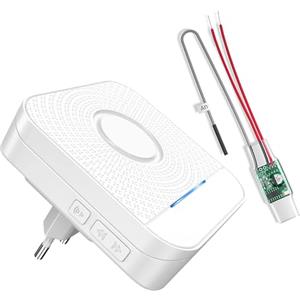 BITIWEND Inoltro del segnale radio Set di estensione radio per l'inoltro di Citofoni campanelli 1 convertitore radio 3-24V AC/DC + 1 ricevitore per sistemi di campanelli esistenti