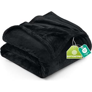 Utopia Bedding Coperta Pile Blanket [150x200 cm, Nero] Coperta Calda per Letto, Divano, Sedia e Divano - 300 GSM Morbida, Accogliente e Spessa per Tutte le Stagioni