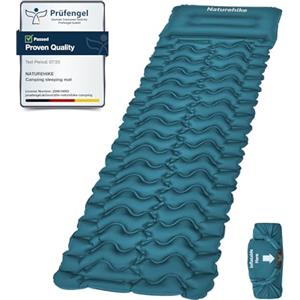 Naturehike Materassino gonfiabile ultraleggero, leggero, singolo, per esterni, compatto e resistente all'umidità, per backpacking, campeggio, livello di ingresso