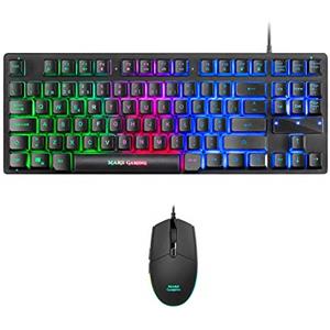 Mars Gaming MCPTKLPT, RGB Combo Tastiera & Mouse 3200DPI, TKL Design, Lingua Portoghese