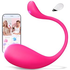 HIVEFUN Vibratore Donna Sex Toys, Vibratoreper Donna con APP Telecomandato | 9 Modalità Professionale Wireless Clotoride Comando a Distanza, Ovetto Vibrante Vibratori Sex Toy Realistico Mini Vibratore