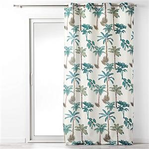 Douceur d'intérieur, Tenda con Occhielli (140 x 260 cm) Banany, Poliestere Stampata