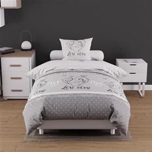 Soleil d'ocre Coperchio di Consolatore + 1 tagliare, Grigio, 140 x 200 cm