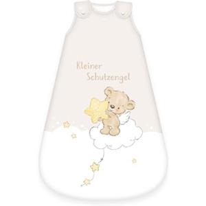 Herding Sacco a Pelo, Stampa con Orsetto Angelo Custode, 70 cm, Cerniera Laterale e Chiusura a Bottoni