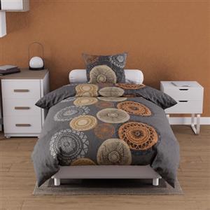 Soleil d'ocre Coperchio di Consolatore + 1 tagliare, Grigio, 140 x 200 cm