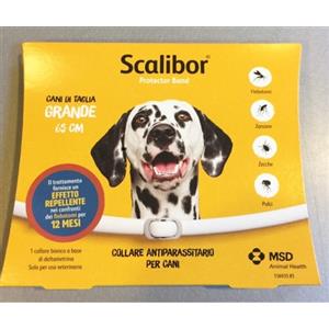 INTERVET - MSD SCALIBOR COLLARE 65CM CANI TAGLIA GRANDE - NUOVO PRODOTTO ITALIANO ORIGINALE MSD -SCAD. 03-2028