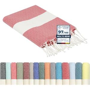 Flora Furora furora HOLIDAY Telo Mare Grande, cotone 100x200 cm | Telo Spiaggia antisabbia | Asciugamano Mare Fouta, frange e angoli - Pareo Donna Uomo Ragazzi | Pic Nic Beach Towel Coperta, lungo leggero