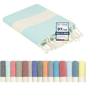 Flora Furora furora HOLIDAY Telo Mare Grande, cotone 100x200 cm | Telo Spiaggia antisabbia | Asciugamano Mare Fouta, frange e angoli - Pareo Donna Uomo Ragazzi | Pic Nic Beach Towel Coperta, lungo leggero