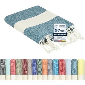 Flora Furora furora HOLIDAY Telo Mare Grande, cotone 100x200 cm | Telo Spiaggia antisabbia | Asciugamano Mare Fouta, frange e angoli - Pareo Donna Uomo Ragazzi | Pic Nic Beach Towel Coperta, lungo leggero