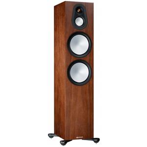 Monitor Audio Silver 500 7G - Coppia di Diffusori in Noce Naturale con Bassi Potenti e Design Elegante