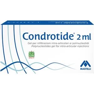 Mastelli Siringa Intra-articolare Condrotide Gel Polinucleotidi 2% 2 ml - Soluzione viscoelastica sterile per infiltrazioni articolari