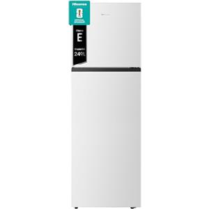 Hisense RT327N4AWE Frigorifero Doppia Porta a libera installazione Total No Frost, sistema di ventilazione Multi Air Flow, Larghezza 55 cm, Colore Bianco, Capacità netta 249 L