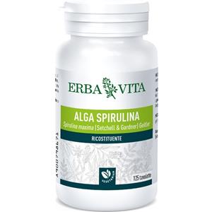 Erba Vita Alga Spirulina 125 Tavolette 400 mg - Integratore Ricco di Proteine e Nutrienti Essenziali