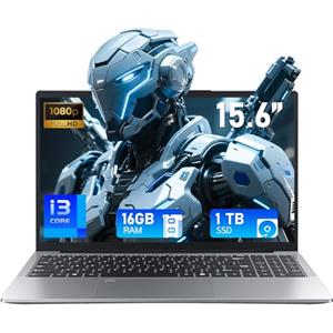 FUNYET 2026 Computer Portatile 15.6 Pollici i3-1025G1 Core 3.4GHz 16GB RAM 1TB SSD Laptop con Win 11 FHD 1920×1080 WiFi 5BT 5.0 USB 3.0 HDMI Type-C Mini Porta Multimedia Tastiera Retroilluminata
