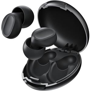 VANPIE Tappi Orecchie Dormire-2° Upgrade 37dB Riduzione Rumore-Per Dormienti Laterali-Silicone Morbido Riutilizzabile-Protezione Uditiva per Lavoro&Studio&Viaggi-4 Paia con Custodia (Nero, Media)