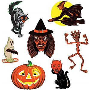 Beistle Decorazioni per feste di Halloween, stile vintage, 24 cm - 41 cm