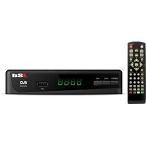 BSL BEAUTIFUL SOUND LINE Ricevitore DVBT2 HD BSL-255 | Decoder per TV digitale terrestre ad alta risoluzione 1080P | Supporta H.265 10 Main HEVC | Display digitale e telecomando | Ingresso Scart, USB e HDMI