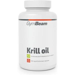 GymBeam Olio di Krill 60 cps, Integratore di Olio di Pesce, Ricco di EPA e DHA, Supporta la Funzione Cardiovascolare, Capsule con Astaxanthin, Formato Altamente Assorbibile dal Corpo