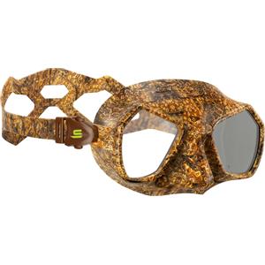 SALVIMAR Hathor - Maschera Unisex Adulto per Pesca Subacquea e Snorkeling, Mimetico Krypsis, Volume Ridotto e Lenti Ergonomiche