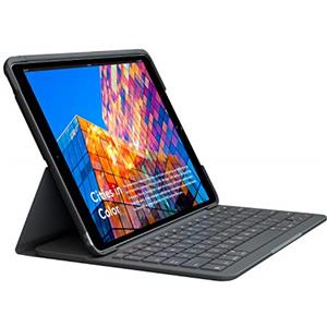Logitech Slim Folio per iPad Air (3a generazione). Tastiera wireless integrata, durata della batteria di quattro anni, Bluetooth a basso consumo energetico, supporto per ricevitori di mercurio e Apple Pencil