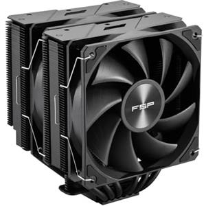 Fortron Dissipatore CPU MP7 Black - Torre Doppia 120mm, Compatibile Intel e AMD