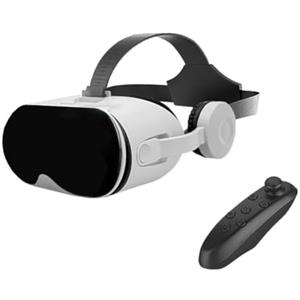 VIRELLO Visore per realtà virtuale, occhiali 3D VR con controller, coinvolgente 110° FOV Gaming Headset per telefoni cellulari da 5,5 a 6,7 pollici (nero)