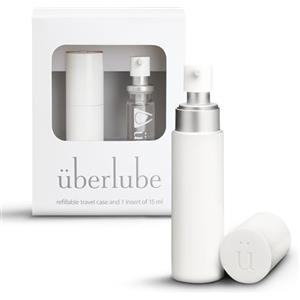 Uberlube Überlube Gel Lubrificante Sessuale Intimo | Lubrificante al Silicone per Sesso, Rapporti Intimi, Anale con Vitamina E | Inodore, Insapore, Zero Residui, Funziona anche in Acqua - 15ml Bianco