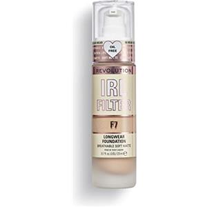 Revolution Beauty London Makeup Revolution, IRL Filter Longwear Foundation, Medium to Full Coverage, F7, 23ml