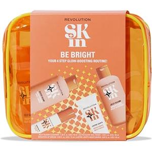 Revolution Skincare London Revolution SKin, Be Bright Starter Kit, Set Viso Illuminante con Detergente, Tonico, Siero e Crema Idratante, Vegano e Cruelty-Free, 4 Prodotti