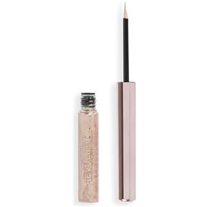 Revolution Beauty London Makeup Revolution, Eyeliner Liquido Super Flick, Altamente Pigmentato, Oro Rosa, 2.4ml