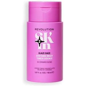 Revolution Skincare London Revolution SKin, Glaze Daze Soothing Milky Toner Essence, Tonico Lenitivo e Idratante con Ceramide, Vegano e Cruelty-Free, 150ml